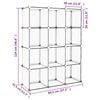 vidaXL Cubes de rangement 12 pcs Transparent PP