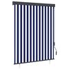 vidaXL Store roulant d'ext&eacute;rieur 140x250 cm Bleu et blanc