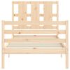 vidaXL Cadre de lit sans matelas 90x200 cm bois massif