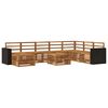 vidaXL Ensemble de canap&eacute;s d'ext&eacute;rieur 9 pc Naturel