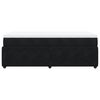 vidaXL Sommier &agrave; lattes de lit avec matelas Noir 90x200 cm Velours