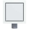 vidaXL 2 en 1 Drain de Douche Argent&eacute; 15 x 15 cm Acier Inox 304
