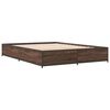 vidaXL Cadre de lit sans matelas ch&ecirc;ne marron 140x190 cm