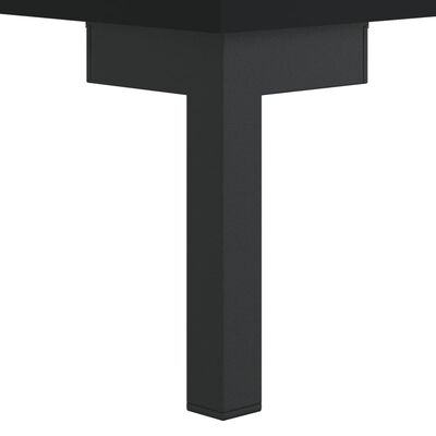 vidaXL Table de chevet noir 40x40x50 cm bois d’ingénierie