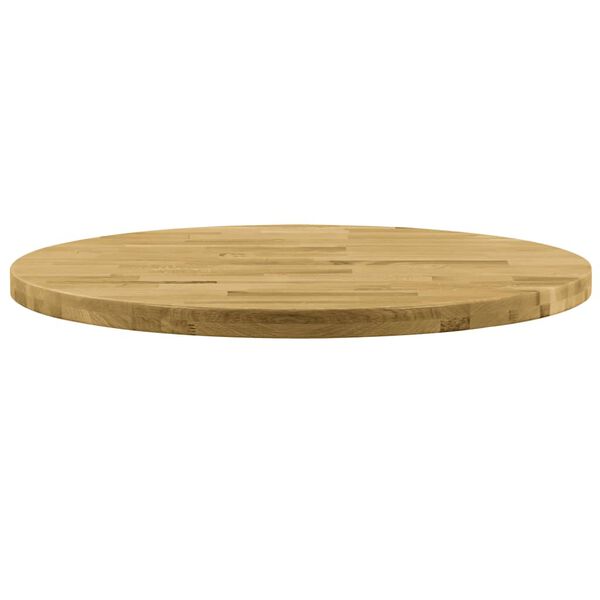 vidaXL Dessus de table Bois de chêne massif Rond 44 mm 400 mm
