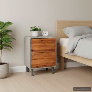 vidaXL Table de chevet Bois d'acacia massif 40 x 30 x 50 cm