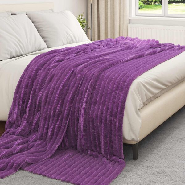 vidaXL Jet&eacute; Violet 240 x 220 cm Toison