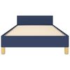 vidaXL Cadre de lit sans matelas bleu 100x200 cm tissu