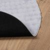 vidaXL Tapis de surface Rond Gris &Oslash; 200 CM