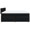 vidaXL Sommier &agrave; lattes de lit avec matelas Noir 180x200 cm Tissu