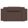 vidaXL Coussin de t&ecirc;te de lit Viana marron 100 cm similicuir