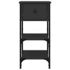 vidaXL Tables de chevet 2 pcs noir 34x36x70 cm bois d’ingénierie