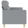 vidaXL Canap&eacute; &agrave; 3 places Gris clair 180 cm Tissu