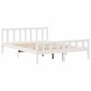 vidaXL Cadre de lit sans matelas blanc 150x200 cm bois de pin massif