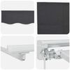 vidaXL Auvent R&eacute;tractable Anthracite 250x200 cm tissu