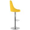vidaXL Tabourets de bar lot de 2 jaune moutarde tissu