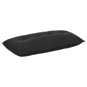 vidaXL Coussin de Dos Noir 100 x 50 cm Tissu en velours c&ocirc;tel&eacute;