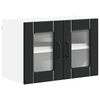 vidaXL Armoire de cuisine Lucca 2 pcs Noir 60 x 31 x 40 cm
