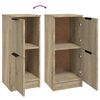 vidaXL Buffets 2 pcs Ch&ecirc;ne Sonoma 30x30x70 cm Bois d'ing&eacute;nierie