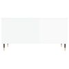 vidaXL Table basse Blanc brillant 90x44,5x45 cm Bois d'ing&eacute;nierie