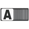 vidaXL Lettres d'ar&egrave;ne de dressage 12 pcs acier