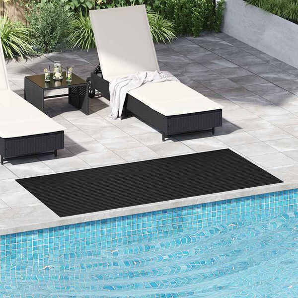 vidaXL Tapis en caoutchouc antid&eacute;rapant 2 x 1 m mod&egrave;le &agrave; nervure