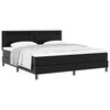 vidaXL Cadre de lit avec matelas Noir 180 x 200 cm Faux cuir