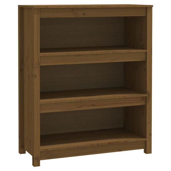 vidaXL Biblioth&egrave;que Marron miel 80x35x97 cm Bois de pin massif