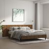 vidaXL T&ecirc;te de lit murale Ch&ecirc;ne marron 240x1,5x80 cm Bois d'ing&eacute;nierie