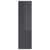 vidaXL Meuble TV Gris brillant 30,5x30x110 cm Bois d&rsquo;ing&eacute;nierie