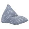 vidaXL Canap&eacute; pouf Indigo Tissu Patchwork