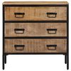 vidaXL Buffet 70x35x70 cm bois de manguier brut massif