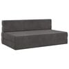 vidaXL Canap&eacute;-lit pliable Gris fonc&eacute; 152 x 86,5 x 60 cm Tissu
