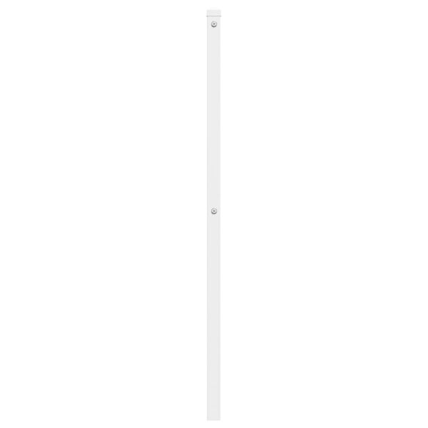 vidaXL T&ecirc;te de lit de remplacement m&eacute;tal blanc 180 cm