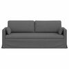 vidaXL Canap&eacute; Gris fonc&eacute; 198 x 78 x 80 cm tissu