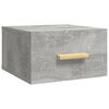 vidaXL Tables de chevet murales 2 pcs gris b&eacute;ton 35x35x20 cm