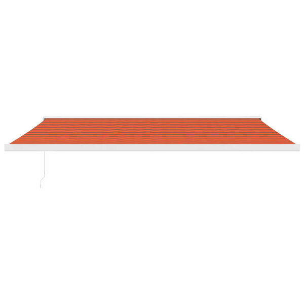 vidaXL Auvent r&eacute;tractable orange et marron 5x3 m tissu et aluminium