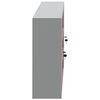 vidaXL Armoire &agrave; outils avec &eacute;tag&egrave;re Rouge et Gris 50 x 20 x 55 cm