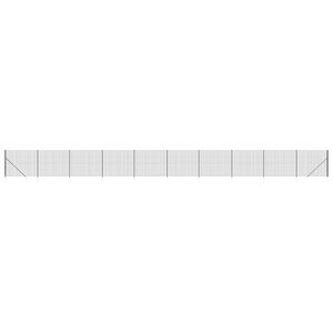 vidaXL Cl&ocirc;ture en treillis m&eacute;tallique et ancrage anthracite 1,6x25 m