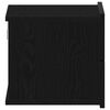 vidaXL Cabinet de chevet avec tiroir 2 pcs Ch&ecirc;ne noir 40 x 30 x 30 cm