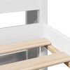 vidaXL Lit biblioth&egrave;que sans matelas blanc 135x190 cm bois pin massif