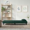 vidaXL Canap&eacute;-lit vert fonc&eacute; Velours