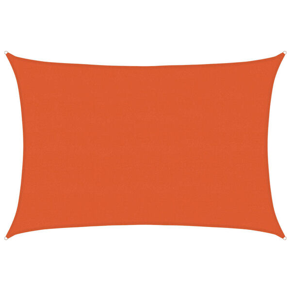 vidaXL Voile d'ombrage 160 g/m&sup2; rectangulaire orange 5x6 m PEHD