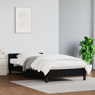 vidaXL Cadre de lit et tête de lit sans matelas noir 80x200 cm velours