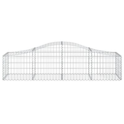 vidaXL Paniers à gabions arqués 8 pcs 200x50x40/60 cm fer galvanisé