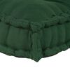 vidaXL Coussin de canapé sur palette Vert tissu