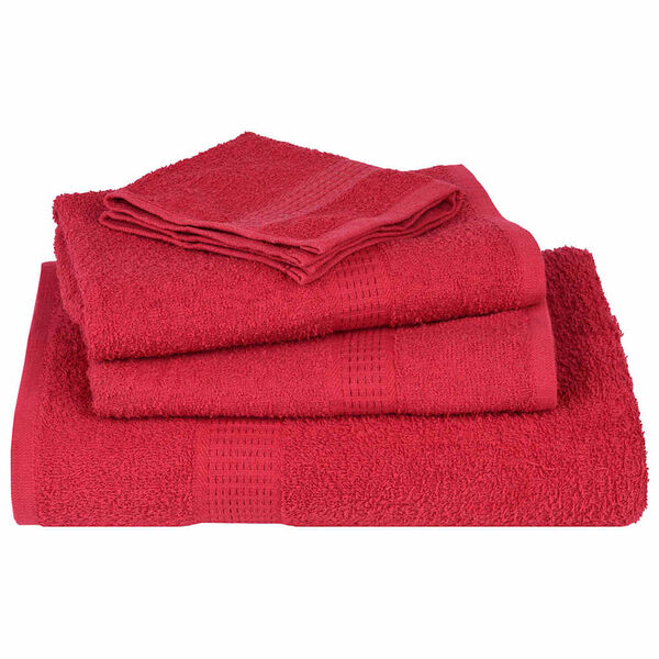 vidaXL Serviettes FROGN 2 pcs rouge 100x200 cm 360 g/m²