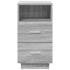 vidaXL Table de chevet avec 2 tiroirs sonoma gris 36x36x68 cm