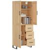 vidaXL Buffet haut Ch&ecirc;ne sonoma 69,5x34x180 cm Bois d'ing&eacute;nierie