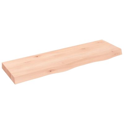 vidaXL Étagère murale 100x30x(2-6) cm bois de chêne massif non traité